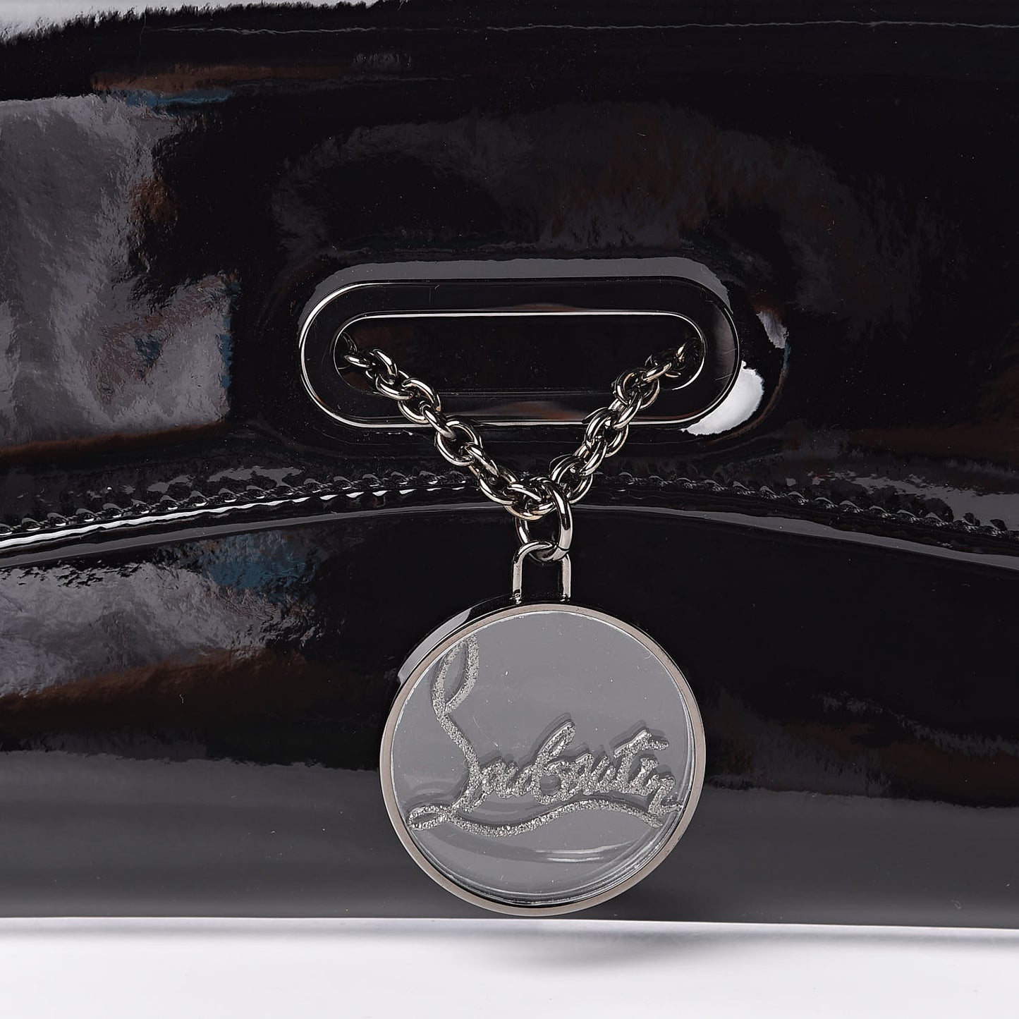 Patent Riviera Clutch Black