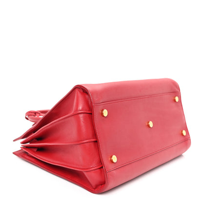Saint Laurent Calfskin Small Sac De Jour Lipstick Red 4 of 13
