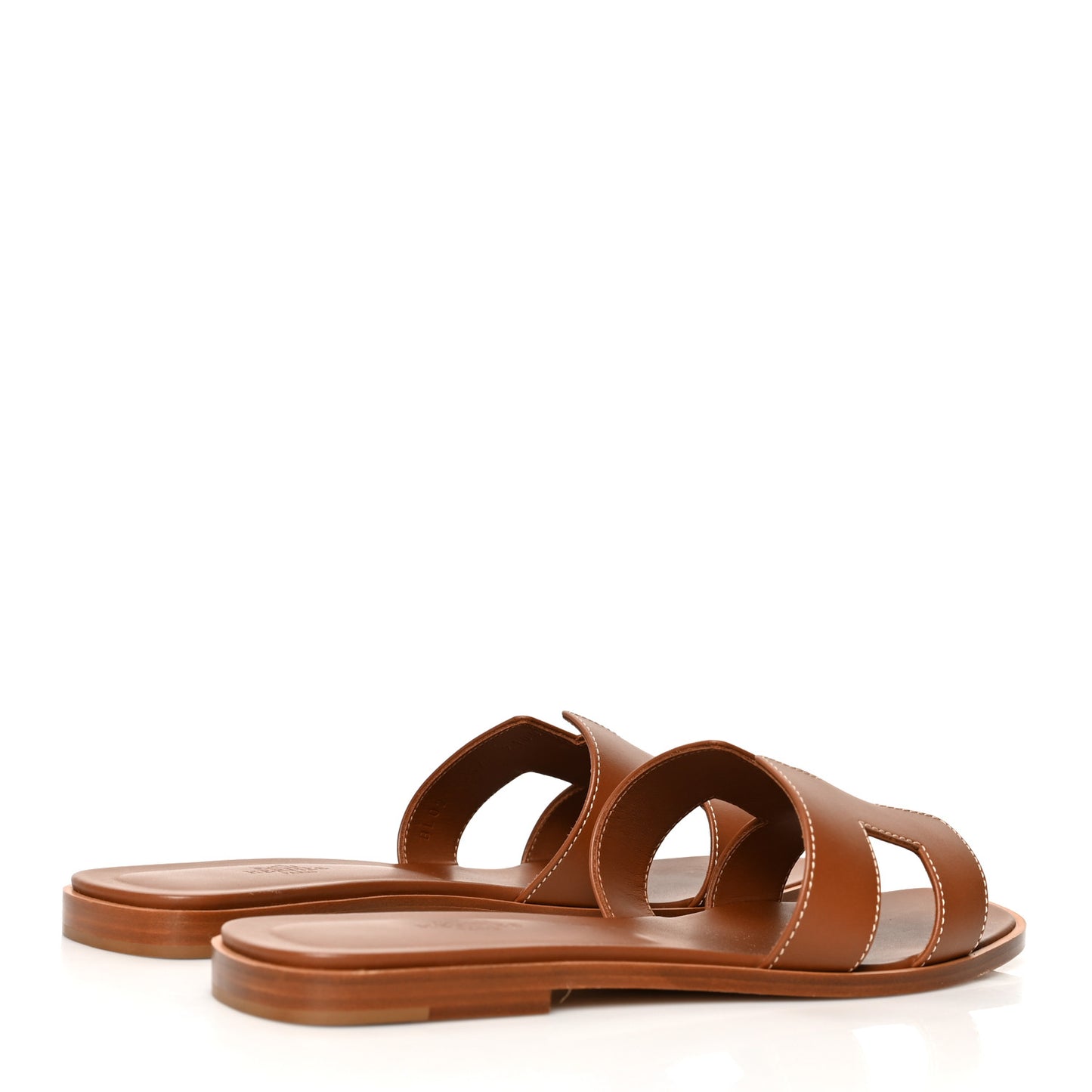 Box Calfskin Oran Sandals 39 Gold