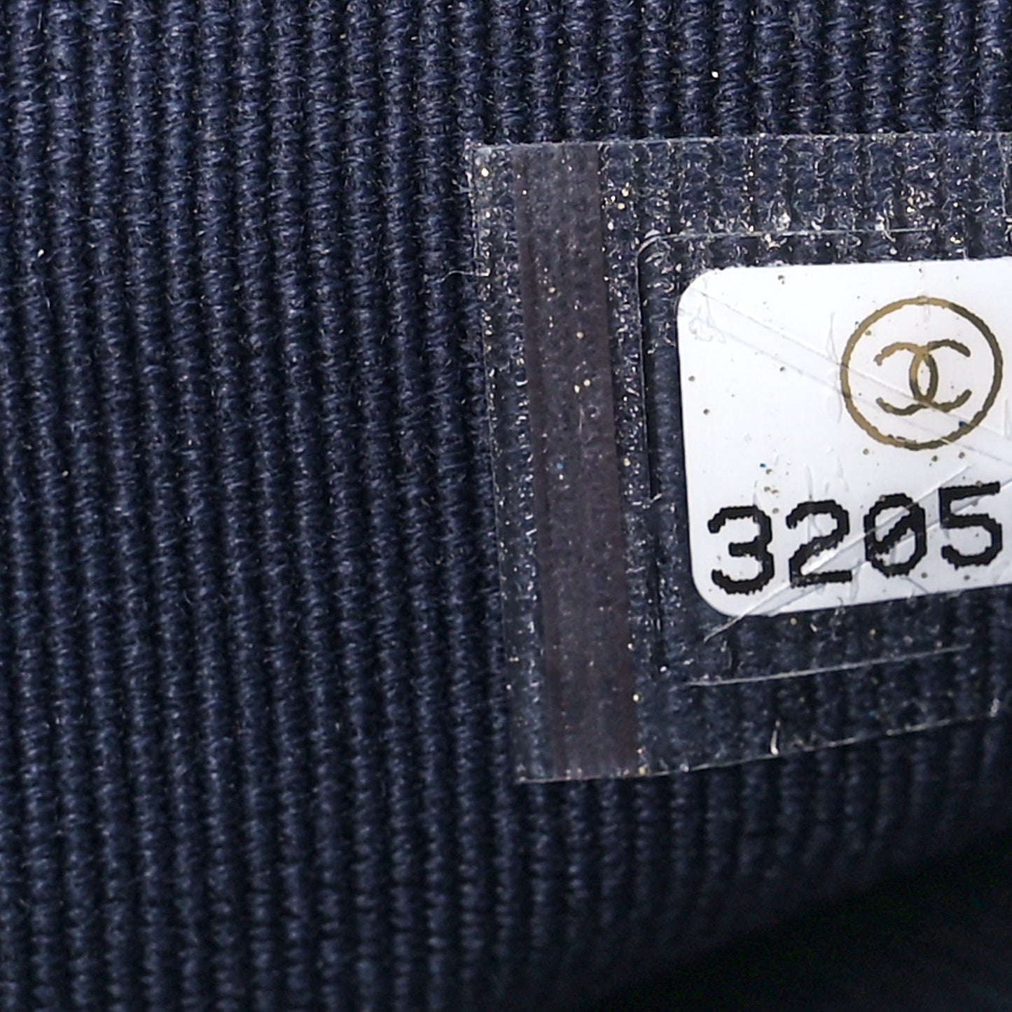 Caviar Quilted Crystal Long Flap Wallet Navy Blue