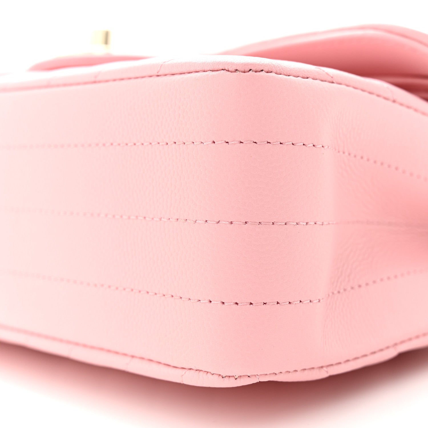Chanel Caviar Chevron Quilted Small Double Flap Pink 9 of 9