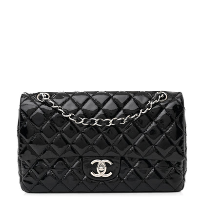 Chanel Patent Quilted Medium Double Flap Black 1 of 11