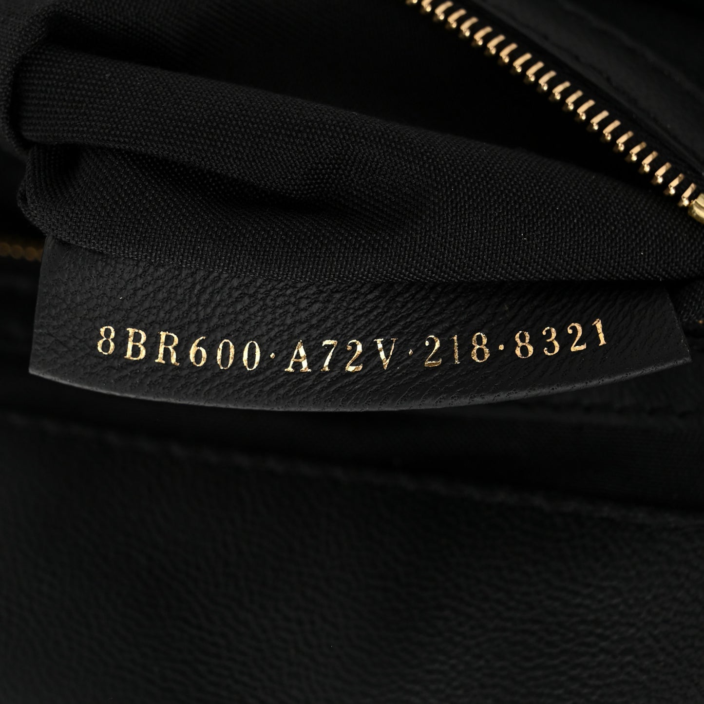 Nappa FF 1974 Embossed Baguette Black