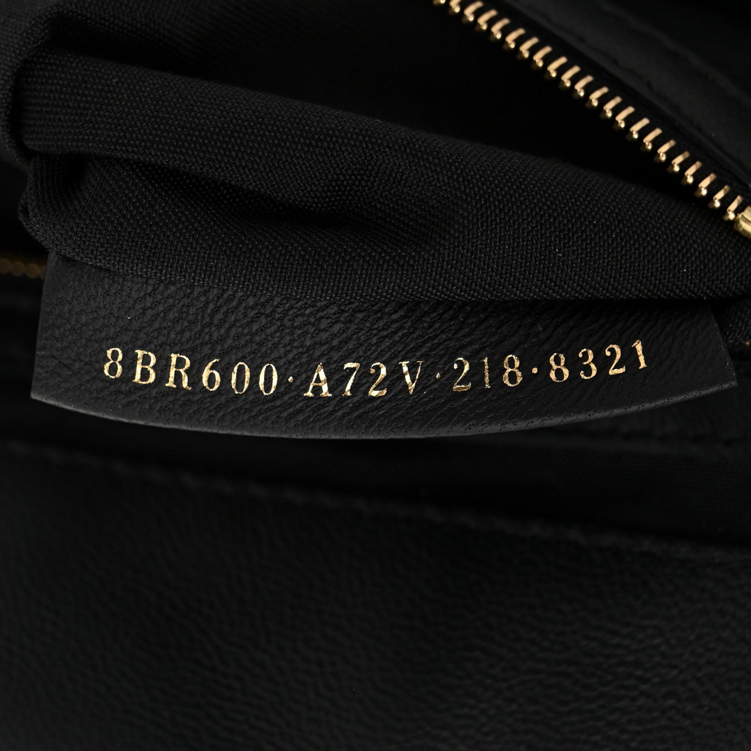 Fendi Nappa FF 1974 Embossed Baguette Black 7 of 11