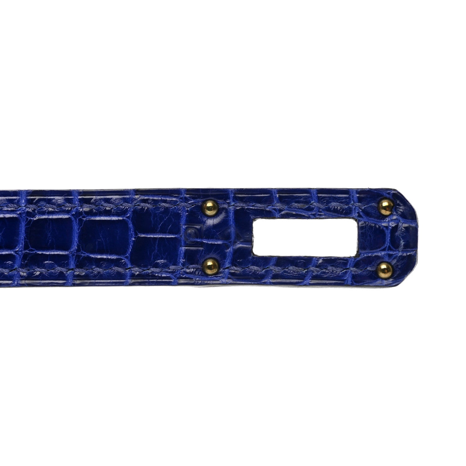 Hermes Shiny Alligator Kelly Longue Wallet Bleu Electrique 8 of 13