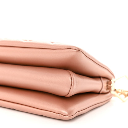 Louis Vuitton Metallic Lambskin Embossed Monogram Coussin BB Pink Gold 10 of 10