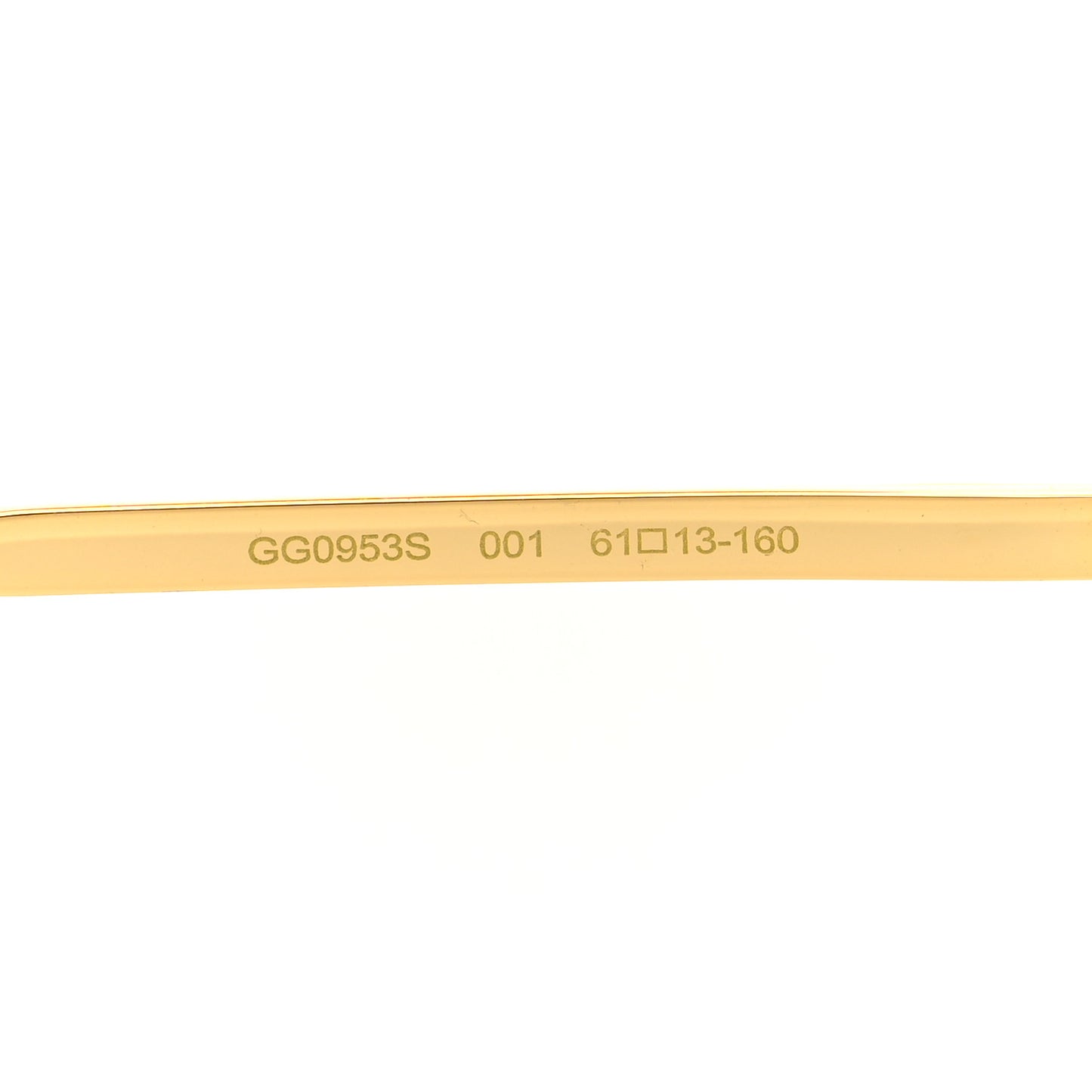 Aviator Sunglasses GG0953S Gold Light Blue