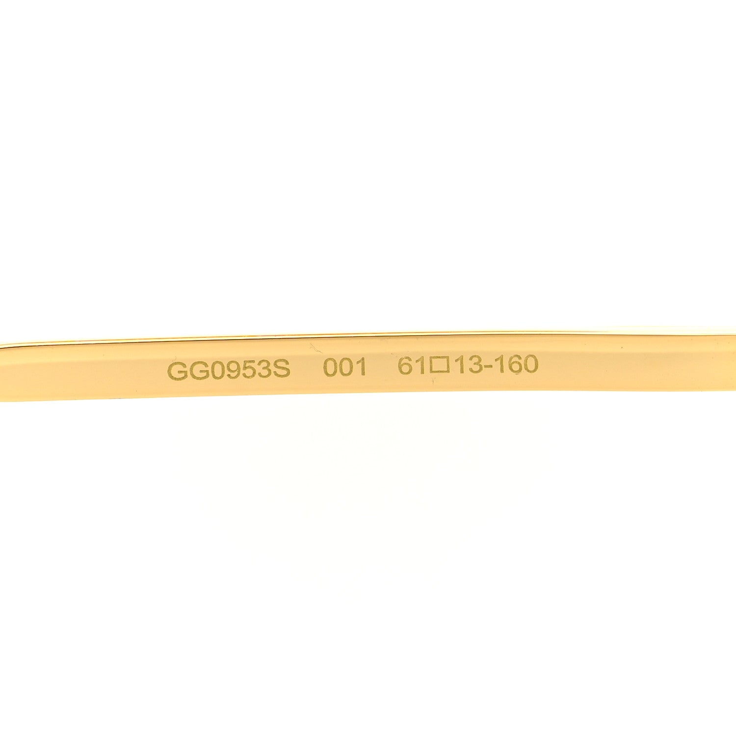 Gucci Aviator Sunglasses GG0953S Gold Light Blue 6 of 9