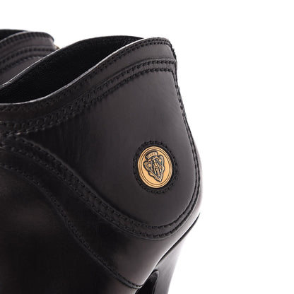 Gucci Calfskin Diane Ankle Zip Boot 4.5 Nero Black 10 of 12