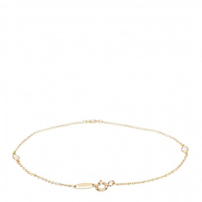 Tiffany 18K Yellow Gold Diamond .15ctw Elsa Peretti Diamonds by the Yard Station Bracelet 3 of 5