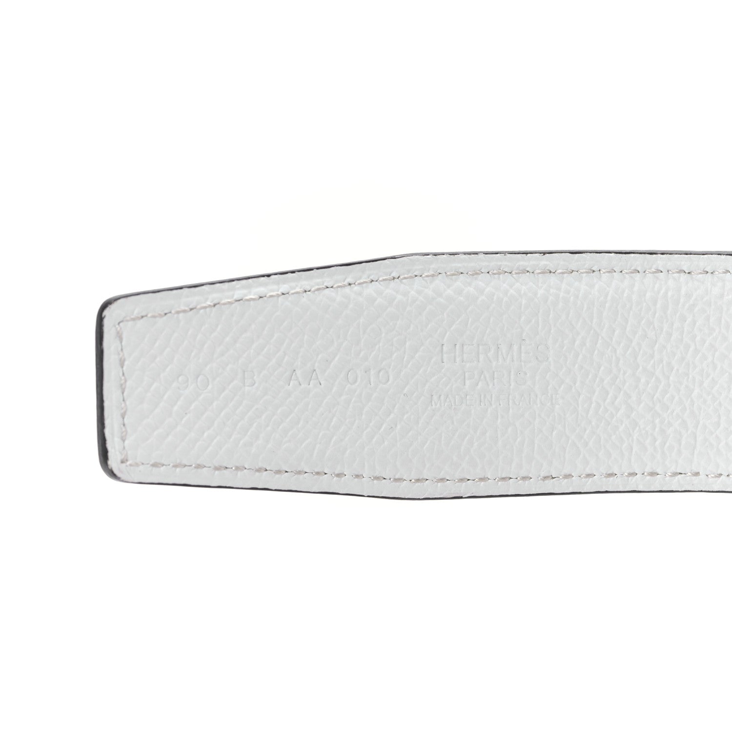 Hermes Epsom 32mm H d'Ancre Belt 90 36 Gold White 3 of 4