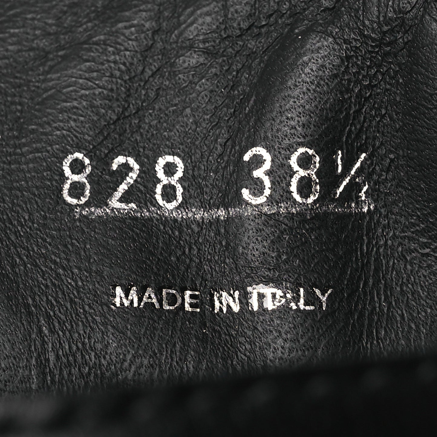 Vitello Lux Nylon Metal Triangle Logo Monolith Pouch Pocket 55mm Tall Combat Boots 38.5 Black