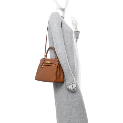 Hermes Togo Kelly Retourne 28 Gold 2 of 14