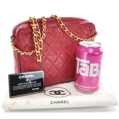 Chanel Lambskin Tassel Camera Case Red 3 of 11