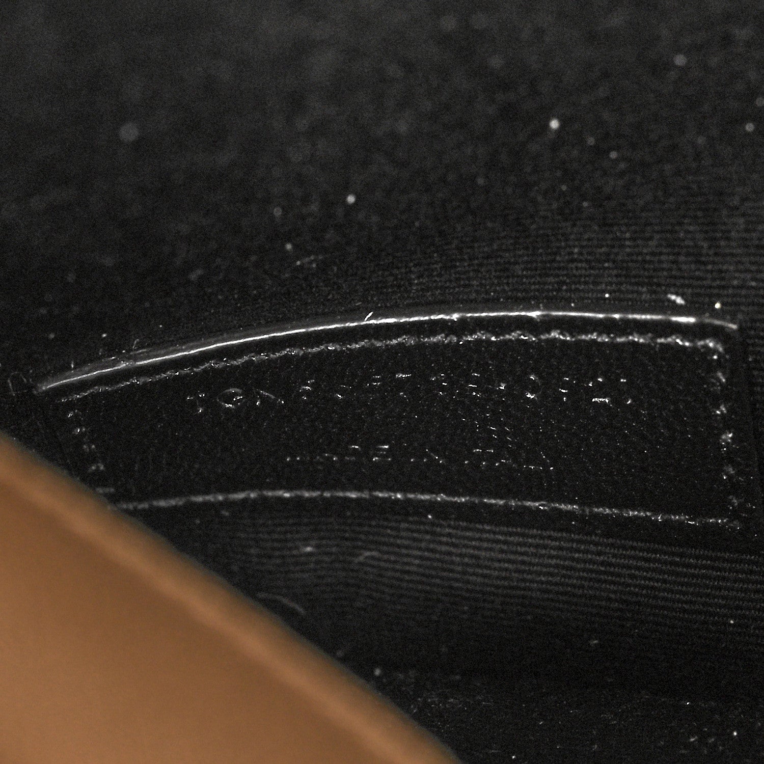 Saint Laurent Grain De Poudre Uptown Pouch Dark Latte 7 of 9