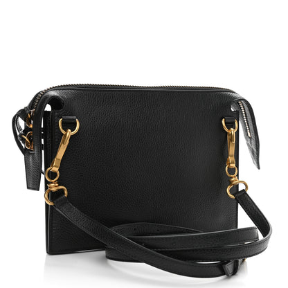 Balenciaga Grained Calfskin Neo Classic Gold Hardware Multipouch Black 3 of 9