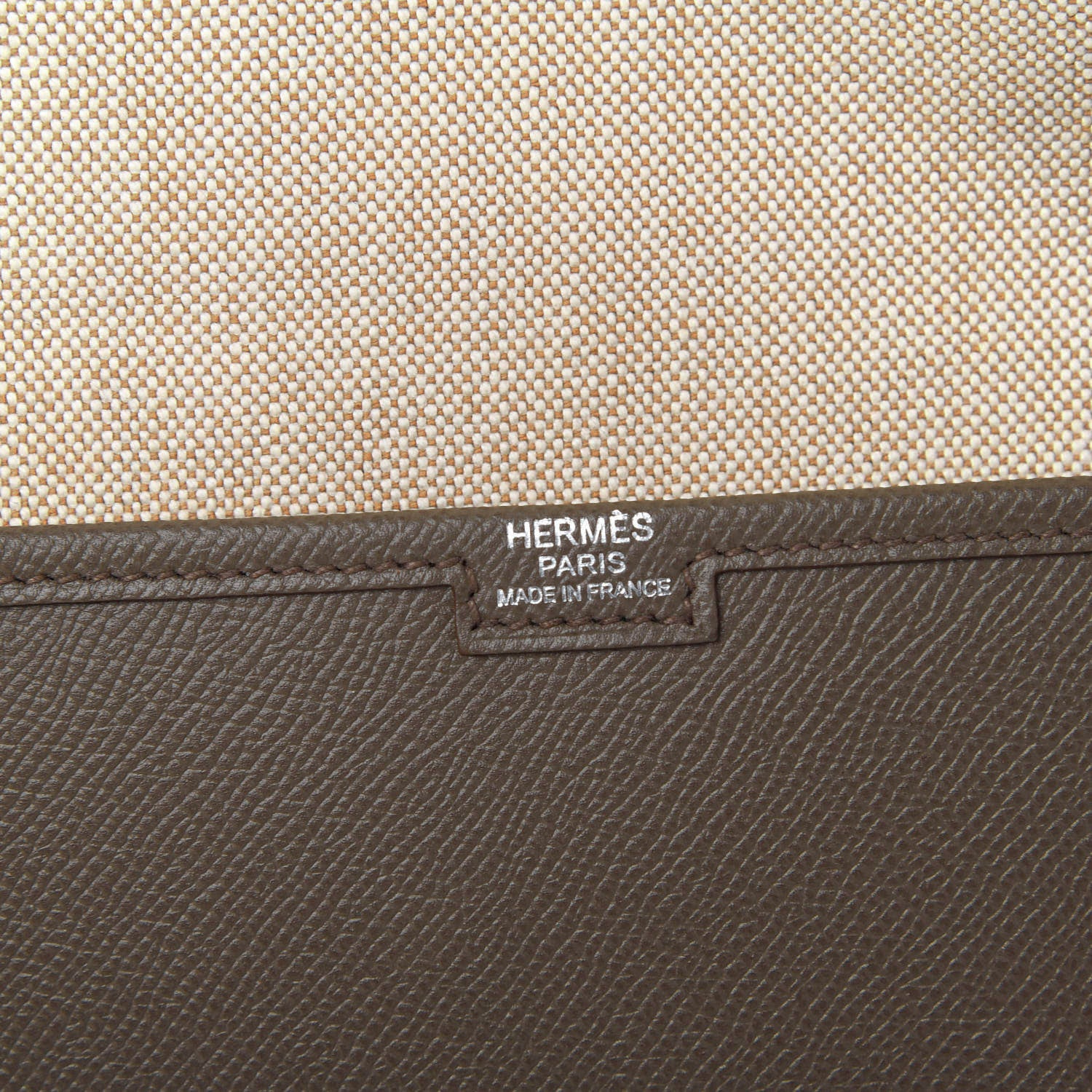 Hermes Epsom Jige 34 GM Clutch Etoupe 6 of 8