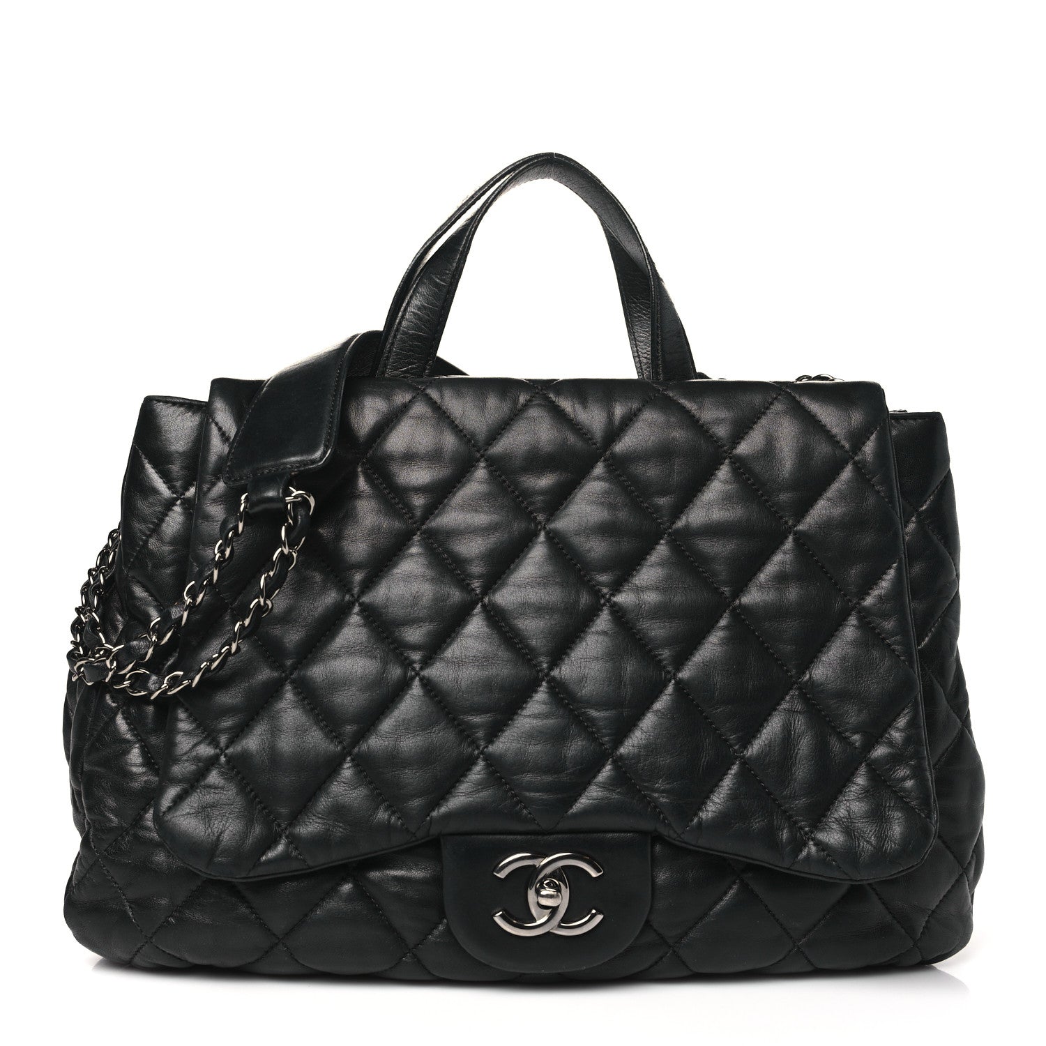 Chanel Lambskin Quilted Chanel 3 Maxi Tote Black 1 of 14