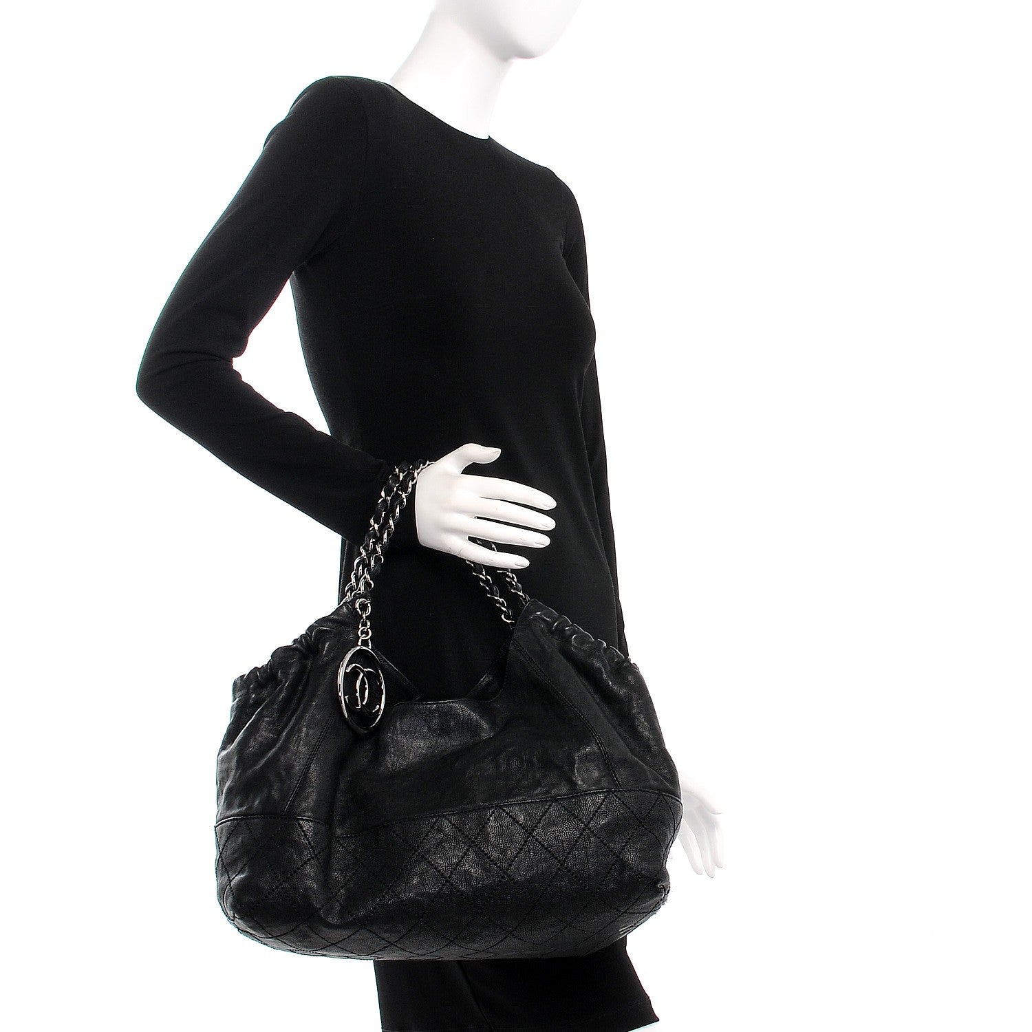 Chanel Calfskin Baby Coco Cabas Black 2 of 13