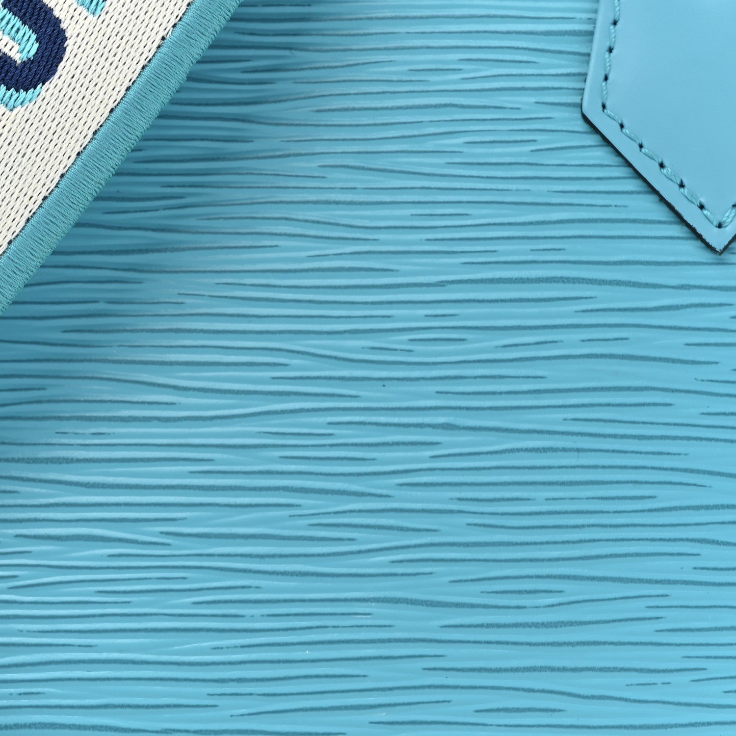 Louis Vuitton Epi Jacquard Alma BB Turquoise 7 of 15