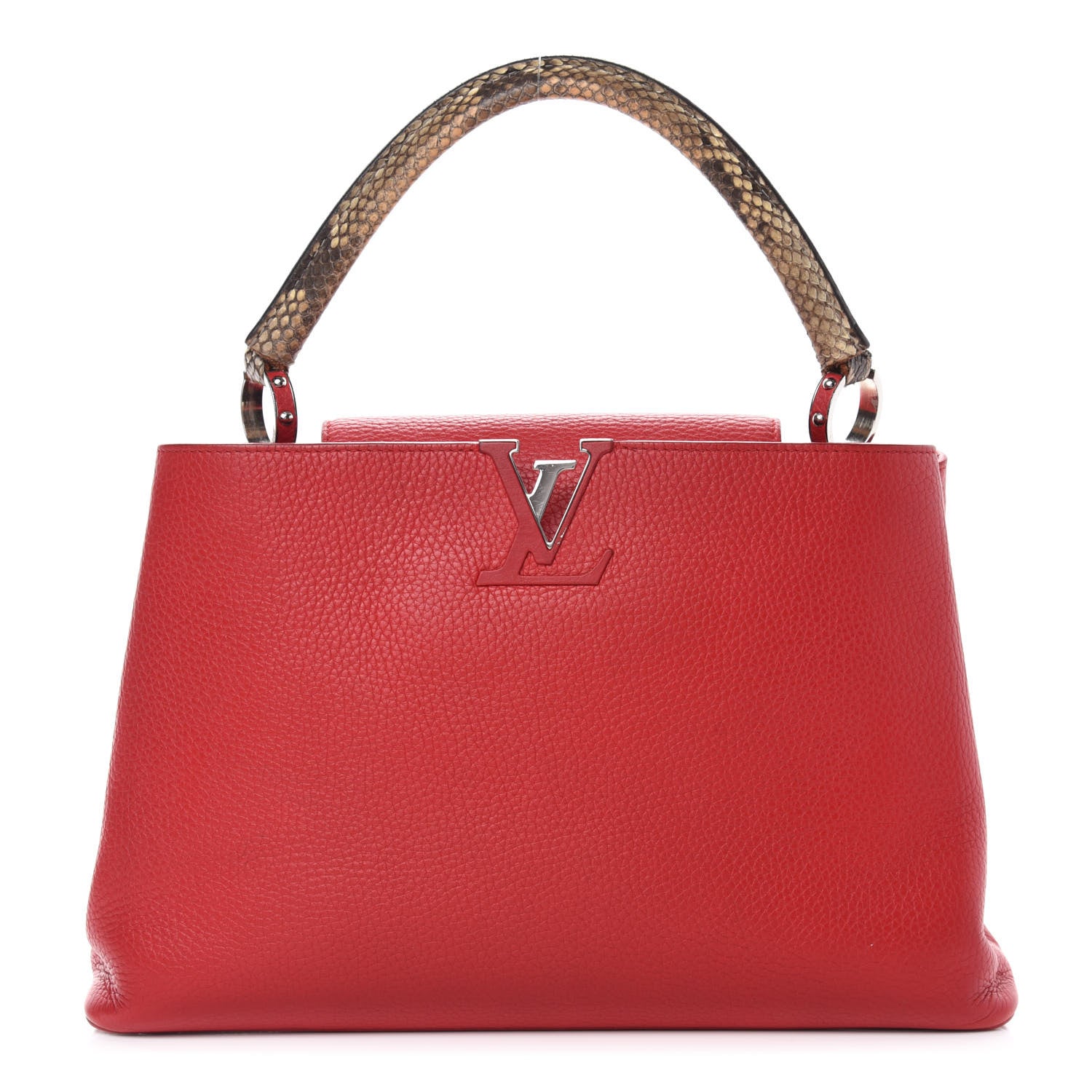 Louis Vuitton Taurillon Snakeskin Capucines MM Rubis 1 of 20