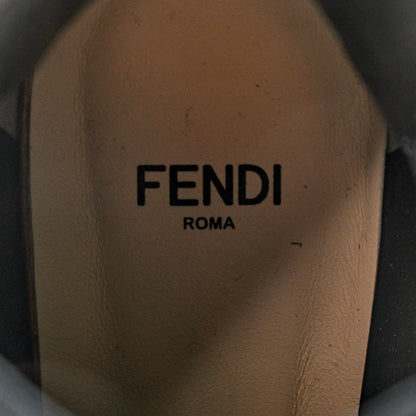Fendi Mesh Tulle FF Colibri 85mm Ankle Booties 40 Tobacco Moro Black 6 of 7
