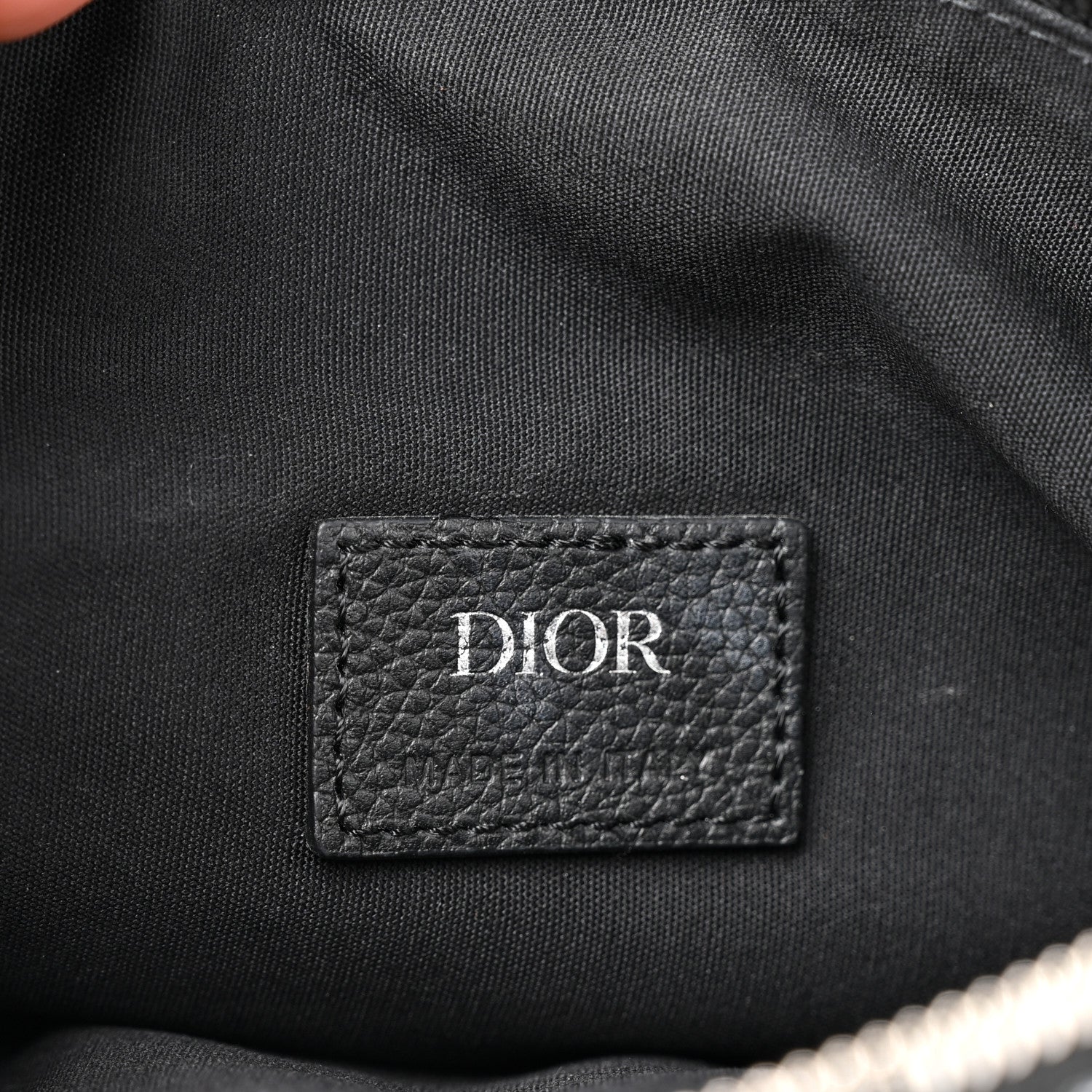 Christian Dior Oblique Mens Saddle Bag Blue 10 of 11