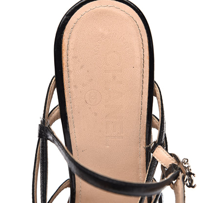 Chanel Patent Cork CC Wedge 39 Black 9 of 11