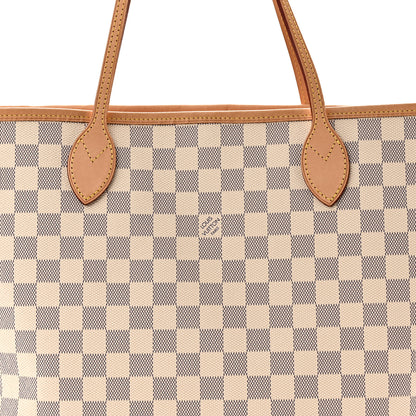 Louis Vuitton Damier Azur Neo Neverfull MM Rose Ballerine 8 of 10