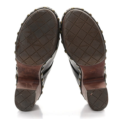 Chanel Calfskin CC Clog 38.5 Brown 5 of 8