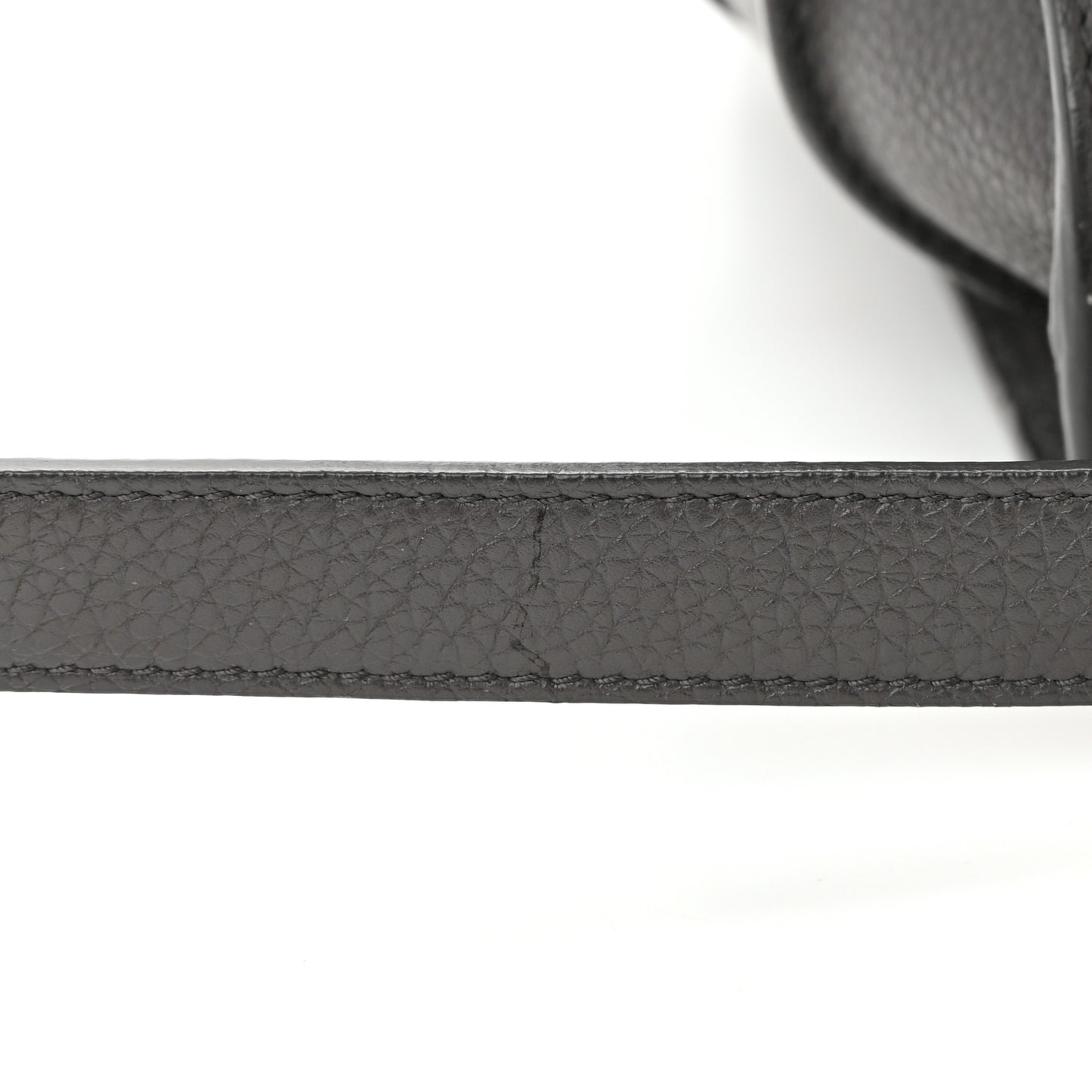 Grained Calfskin Small Supple Sac De Jour Fog