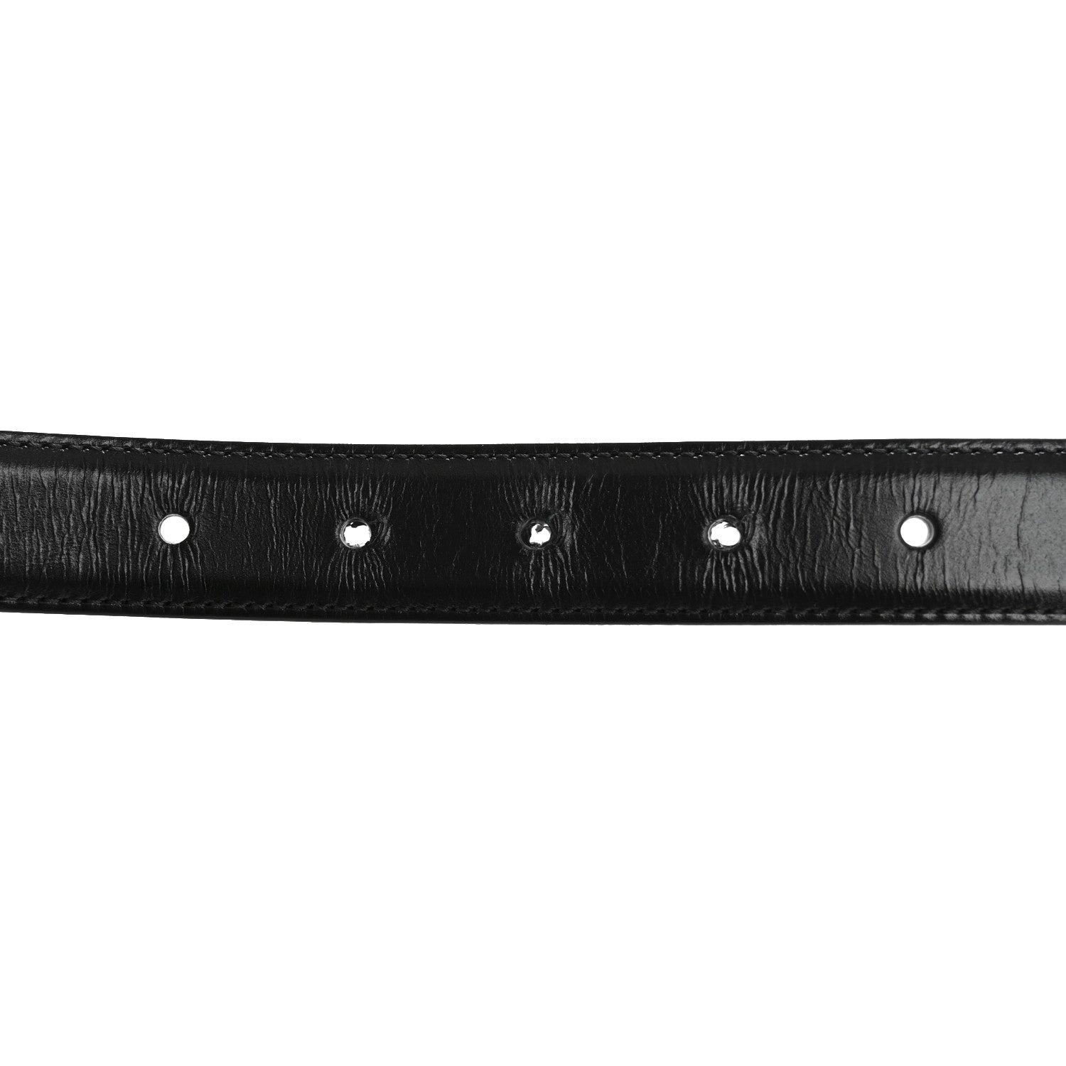 Celine Box Calfskin Teen 13mm Triomphe Belt 75 30 Black 4 of 11