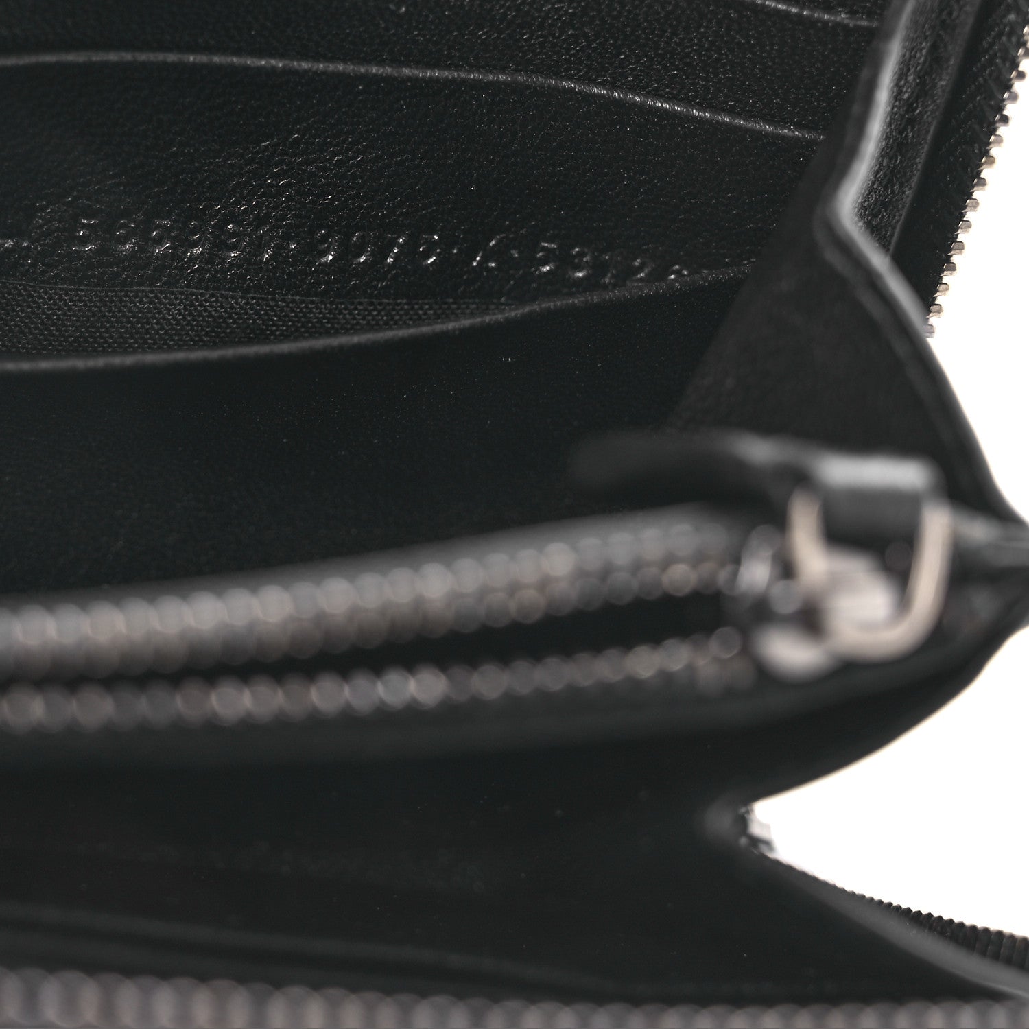 Balenciaga Calfskin New York Skyline Logo Ville Wallet Black 8 of 10