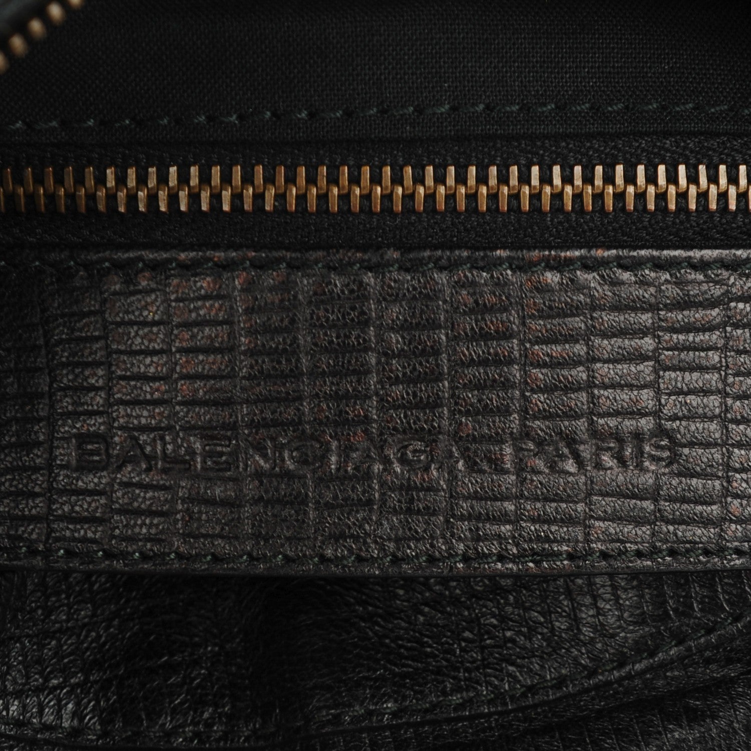 Balenciaga Agneau Lizard Embossed Classic Hardware Hip Black 6 of 8