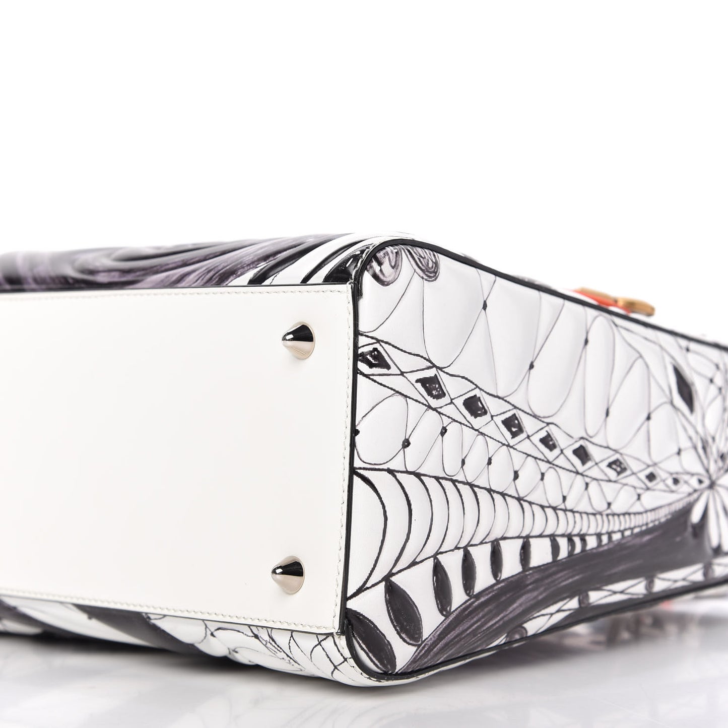 Calfskin Quilted Jack Pierson Art Lady Dior White Black Multicolor