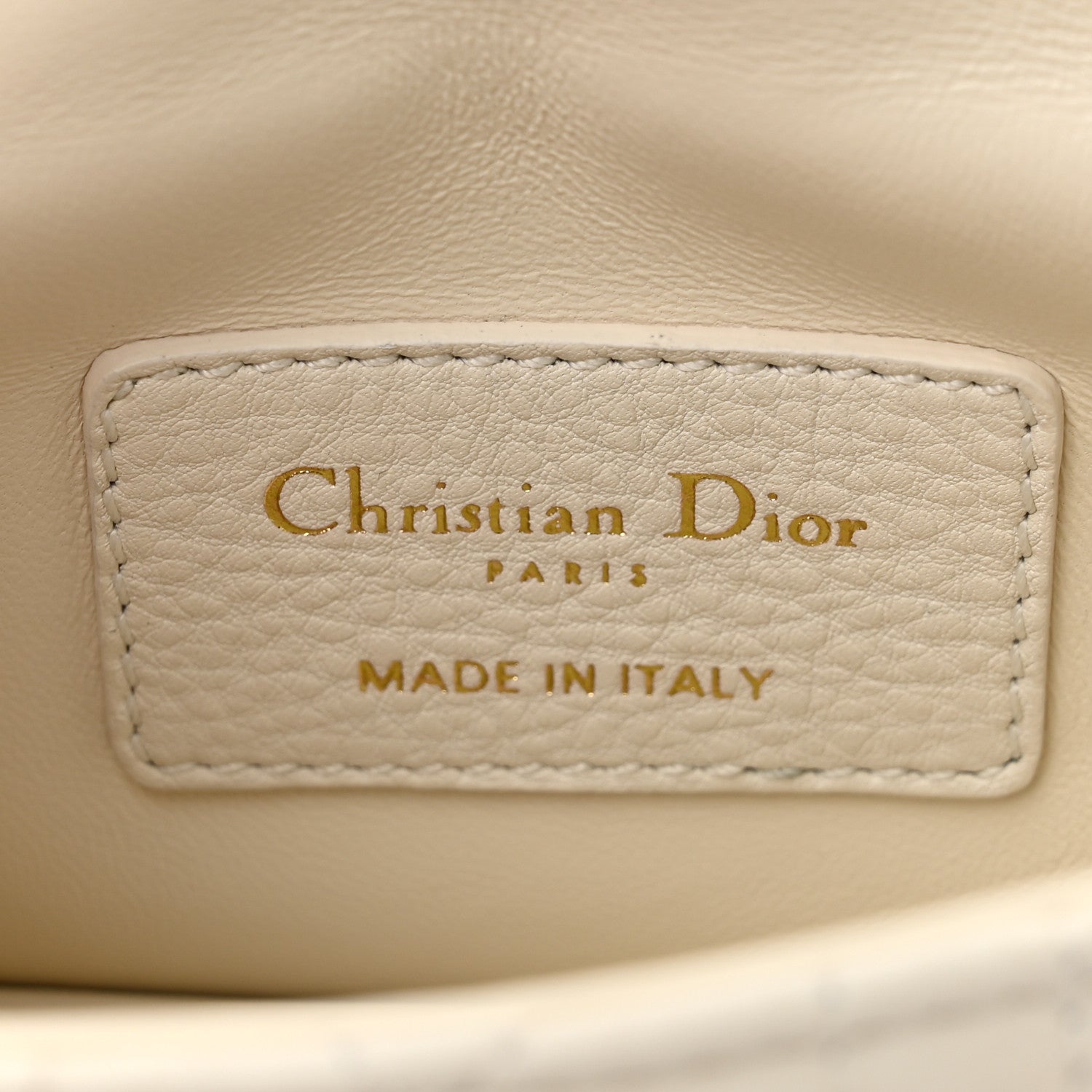 Christian Dior Supple Calfskin Cannage Dioramour Micro Caro Bag Latte 5 of 8