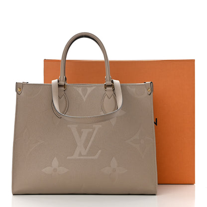Louis Vuitton Empreinte Monogram Giant Onthego MM Tourterelle 10 of 10