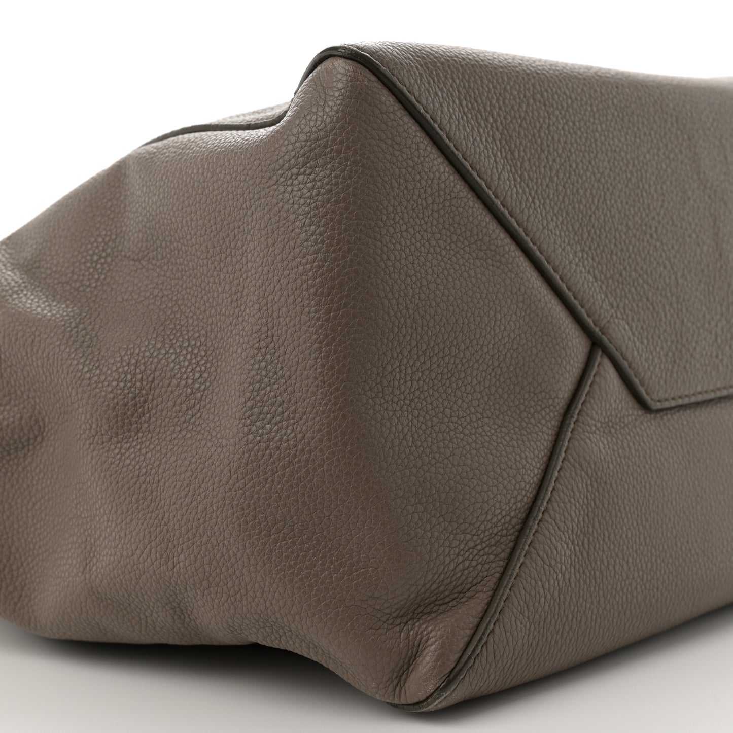 Soft Grained Calfskin Small Belt Cabas Phantom Taupe