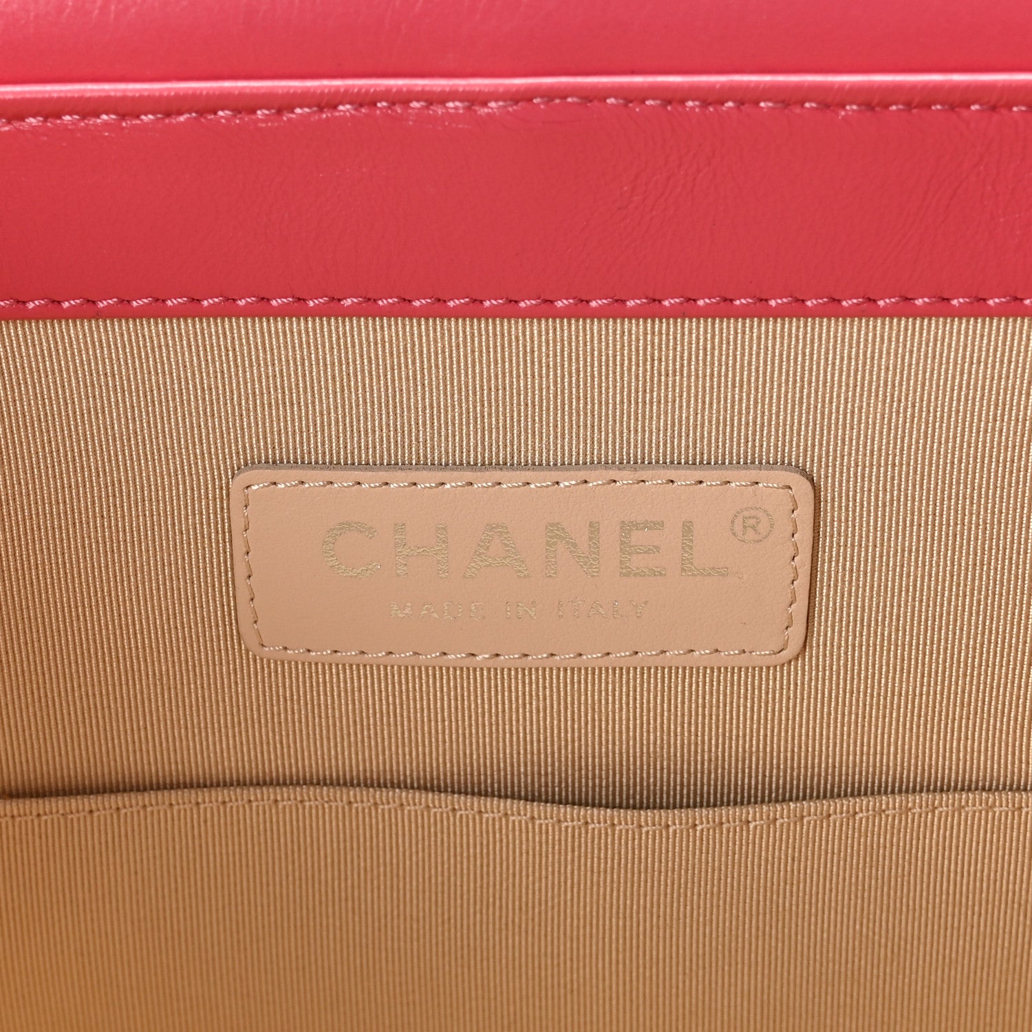 Chanel Glazed Calfskin Raffia Vanity Case Bag Pink 6 of 10