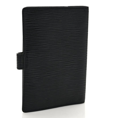 Louis Vuitton Epi Small Ring Agenda Cover Black 3 of 6