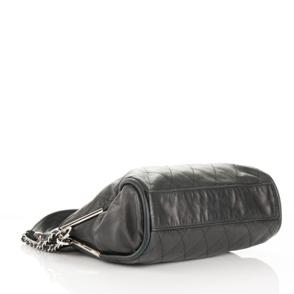 Chanel Lambskin Stitched Medium Ultimate Soft Tote Black 4 of 7