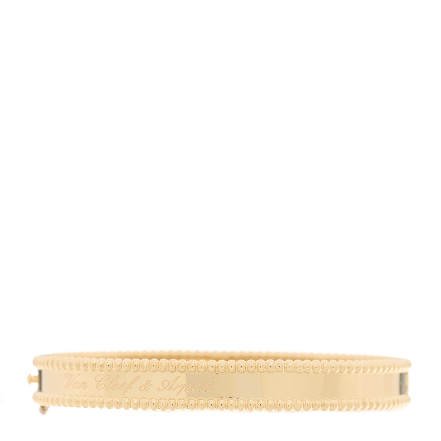 18K Yellow Gold Perlee Signature Bangle Bracelet M