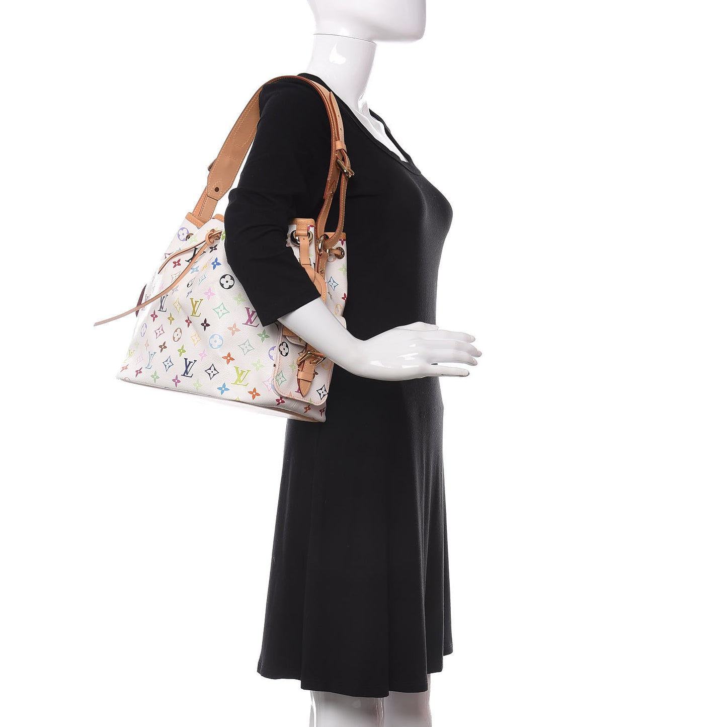 Monogram Multicolor Petit Noe White