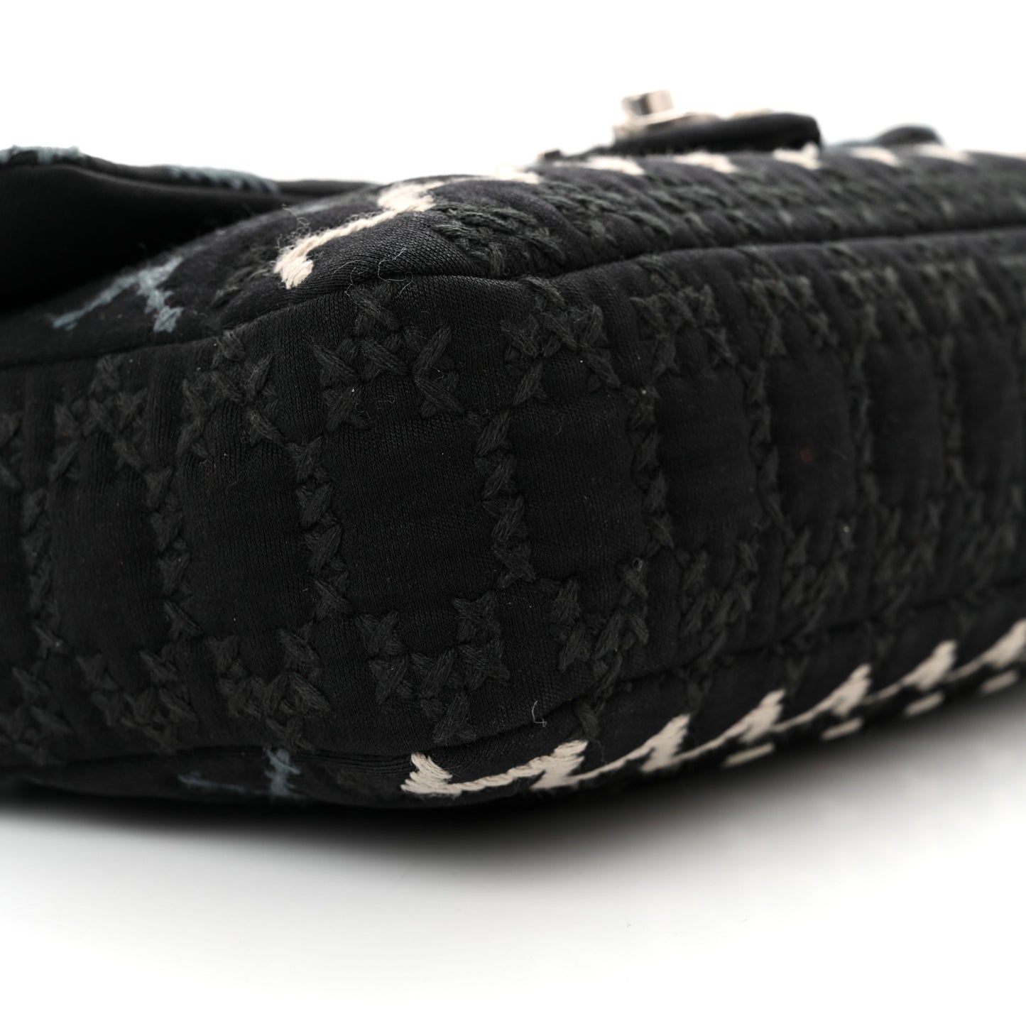 Jersey Embroidered Paris Dallas Flap Black