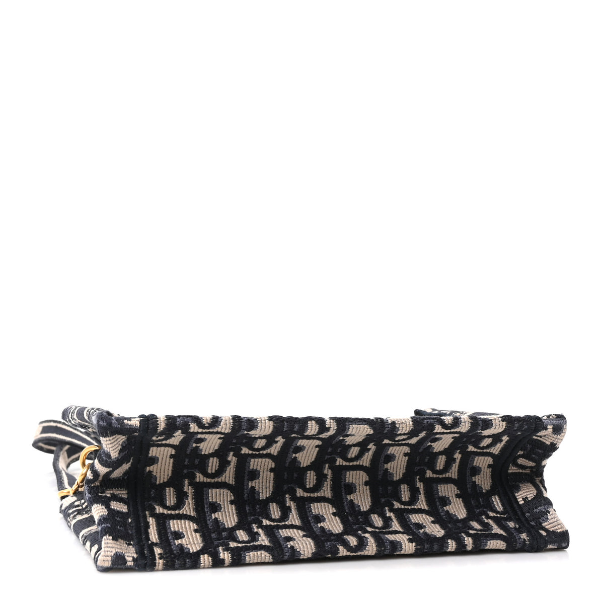 Christian Dior Oblique Mini Book Tote With Strap Blue Multicolor 3 of 10