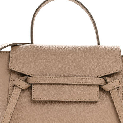 Celine Grained Calfskin Nano Belt Bag Light Taupe 9 of 13