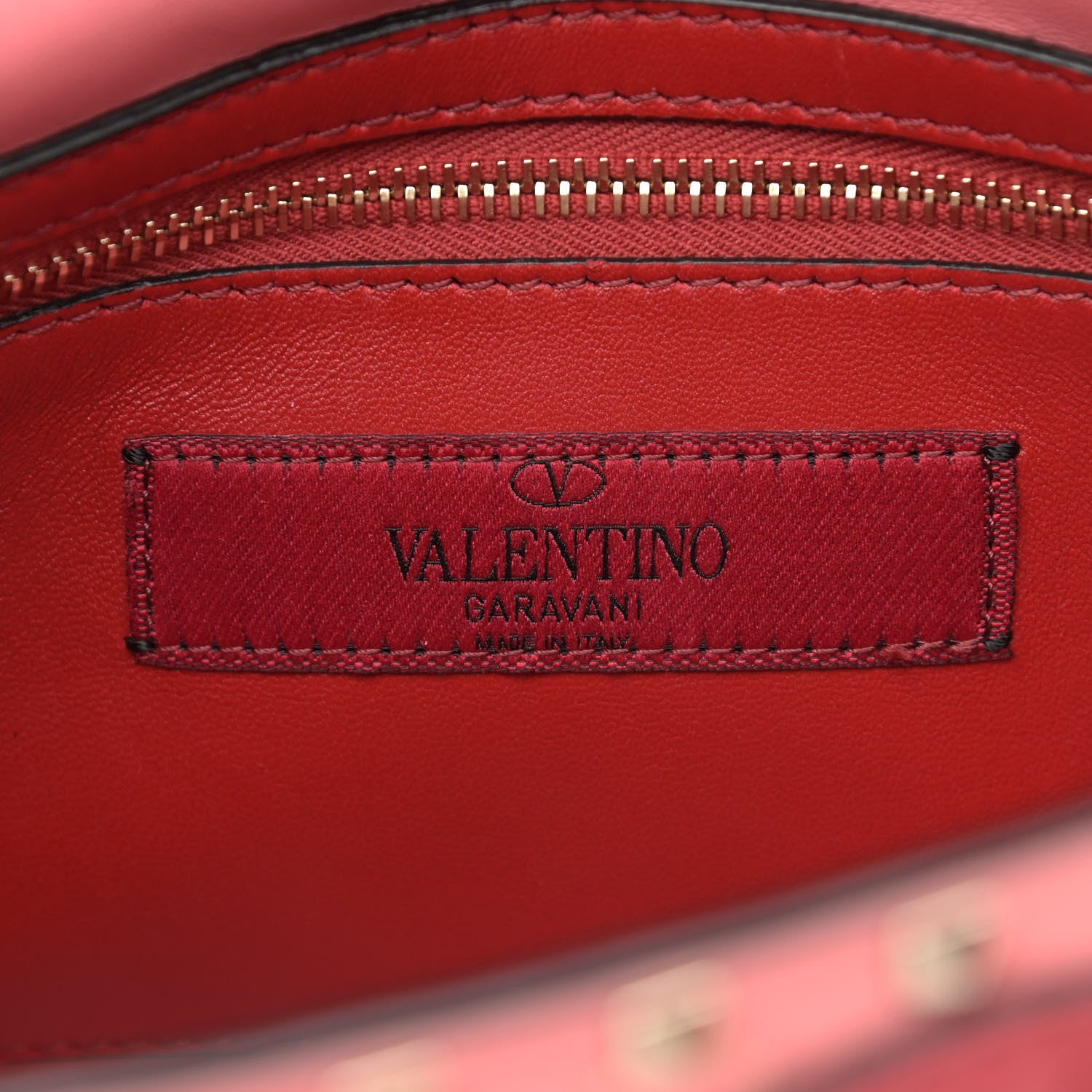 Valentino Garavani Nappa Quilted Heart Medium Rockstud Spike Shoulder Bag Paradise Rose Red 6 of 11