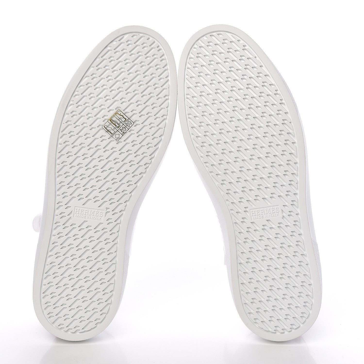 Hermes Calfskin Womens Advantage Sneakers 38 White Orange 8 of 8