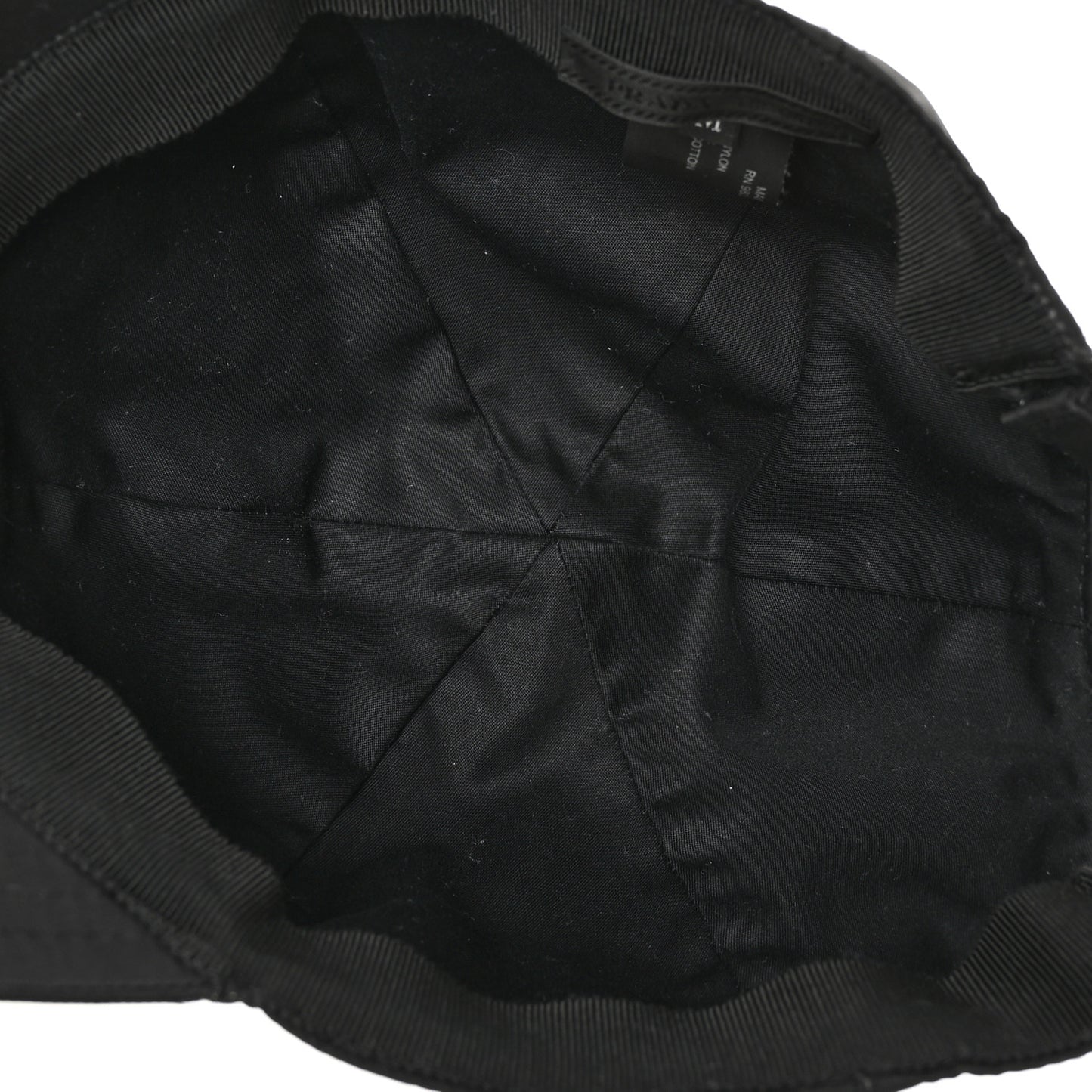Tessuto Nylon Logo Baseball Cap M Black