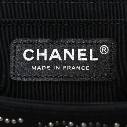 Chanel Canvas Studded Mini Rectangular Flap Black 6 of 10